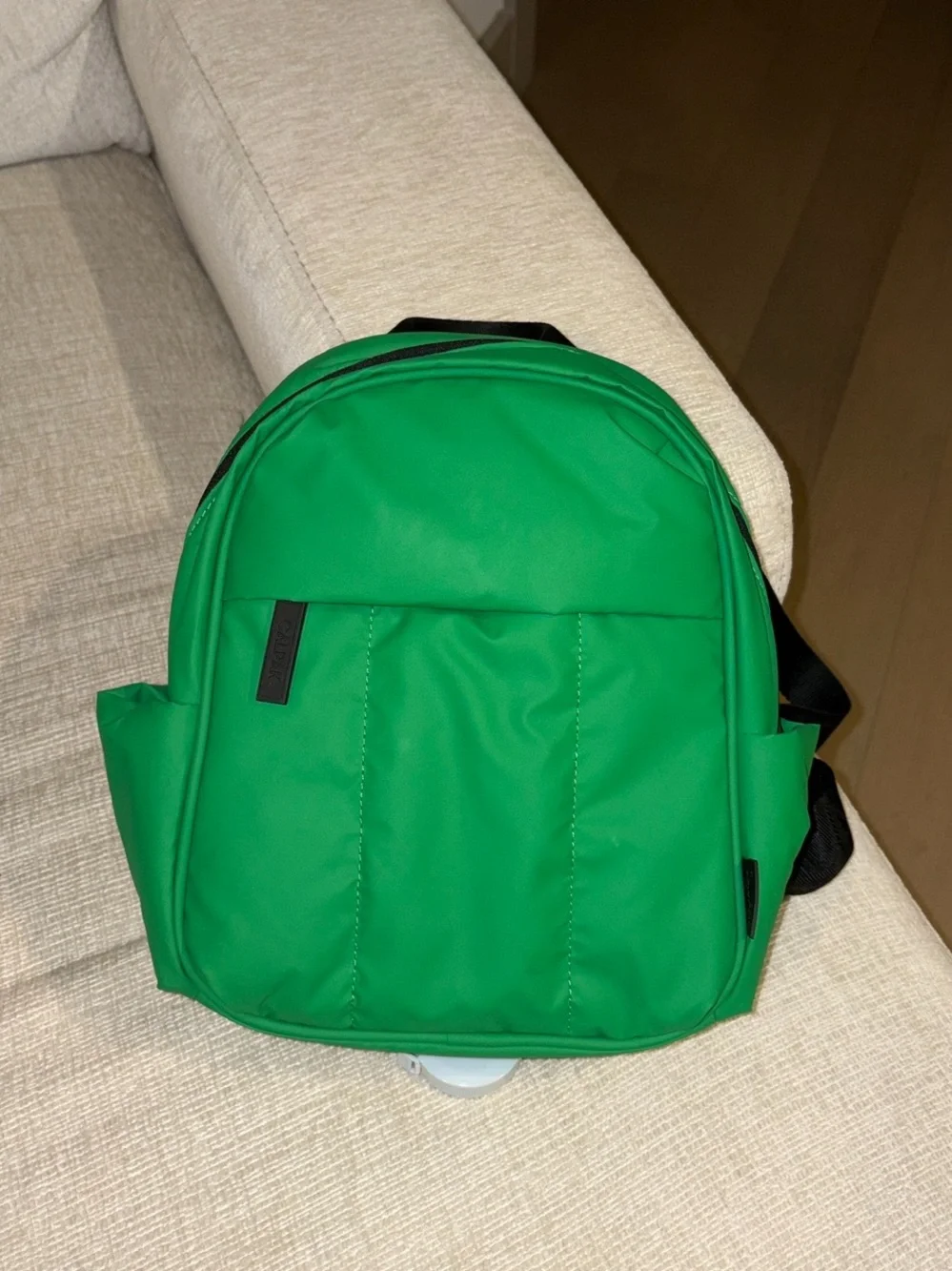 Calpak Luka Mini Backpack Apple Green Purse Travel Bag Puffy Carry on
